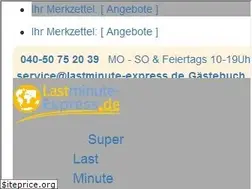 Sites similar to lastminute-express.de