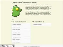 Sites similar to lastnamegenerator.com