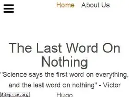 Sites similar to lastwordonnothing.com
