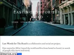 Sites similar to lastwordsfortheroad.com