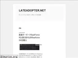Sites similar to lateadopter.net