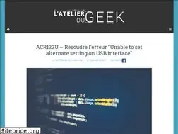 Sites similar to latelierdugeek.fr