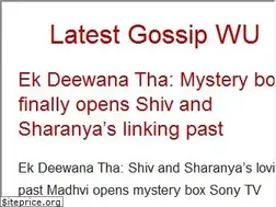 Sites similar to latestgossipwu.com