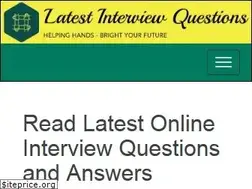 Sites similar to latestinterviewquestions.com