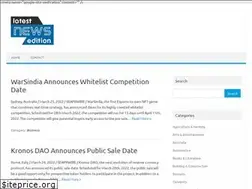 Sites similar to latestnewsedition.com