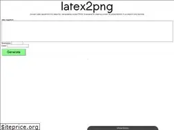 Sites similar to latex2png.com