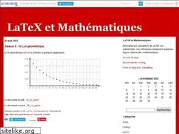 Sites similar to latexetmath.canalblog.com