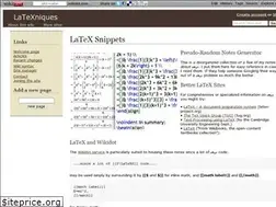 Sites similar to latexniques.wikidot.com