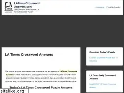 Sites similar to latimescrosswordanswers.com