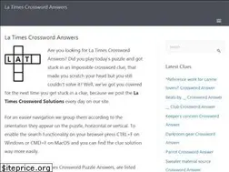 Sites similar to latimescrosswordsolutions.com