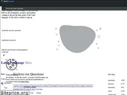 Sites similar to latin.stackexchange.com