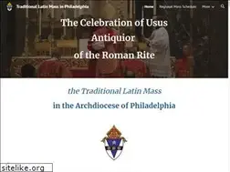 Sites similar to latinmassphila.org