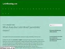 Sites similar to latinmeaning.com