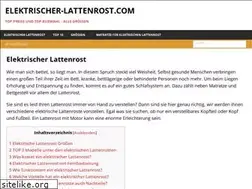 Sites similar to lattenrost-matratzen.de