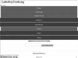 Sites similar to latterdaytruth.org
