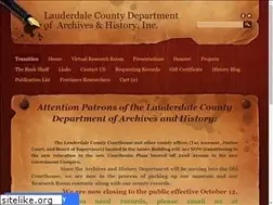Sites similar to lauderdalecountymsarchives.org