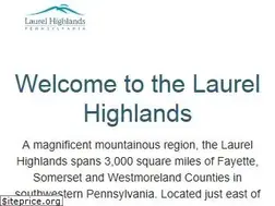 Sites similar to laurelhighlands.org
