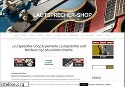 Sites similar to lautsprecher-shop.com