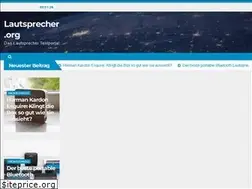 Sites similar to lautsprecher.org