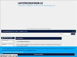 Sites similar to lautsprecherforum.eu