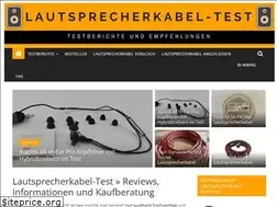 Sites similar to lautsprecherkabel-test.de