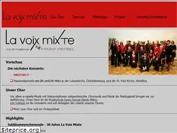 Sites similar to lavoixmixte.de