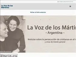 Sites similar to lavozdelosmartires.com.ar