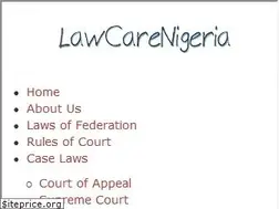Sites similar to lawcarenigeria.com