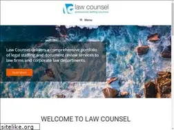 Sites similar to lawcounselstaffing.com