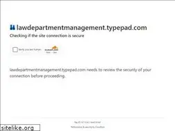 Sites similar to lawdepartmentmanagement.typepad.com