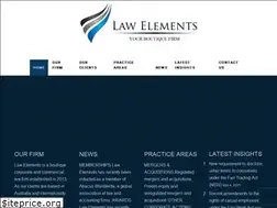 Sites similar to lawelements.com.au