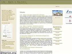 Sites similar to lawmadeingermany.de