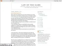 Sites similar to lawofthegame.blogspot.com