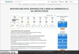 Sites similar to lawrencevilleweather.com