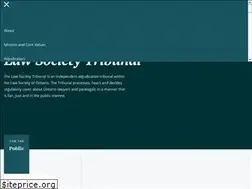 Sites similar to lawsocietytribunal.ca