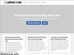 Sites similar to lawyerforyou.org