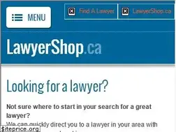 Sites similar to lawyershop.ca