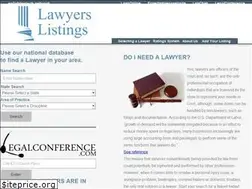 Sites similar to lawyerslistings.com
