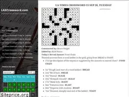 Sites similar to laxcrossword.com