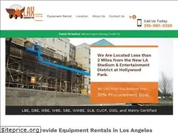 Sites similar to laxequipmentrental.com