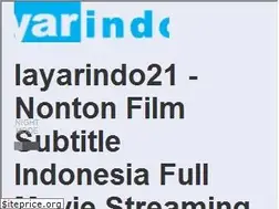 Sites similar to layarindo21.pw