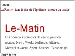 Sites similar to le-matin.fr