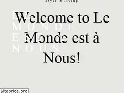 Sites similar to le-monde-est-a-nous.net