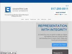 Sites similar to leachfoxlaw.com