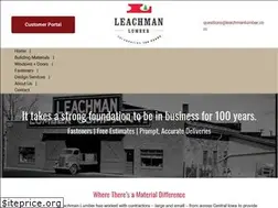 Sites similar to leachmanlumber.com