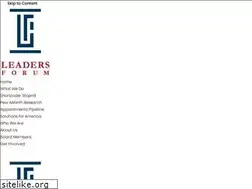 Sites similar to leadersforum.org