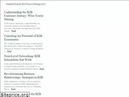 Sites similar to leadershipandinfluenceblog.com