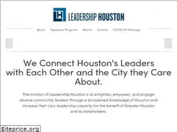 Sites similar to leadershiphouston.org