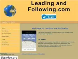 Sites similar to leadingandfollowing.com