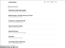 Sites similar to leahhanson.us